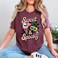 Wholesale Sweet & Spooky Graphic Tee - Heather Maroon Tee