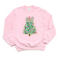 Wholesale Girly Christmas Tree Coquette - Pink Tee