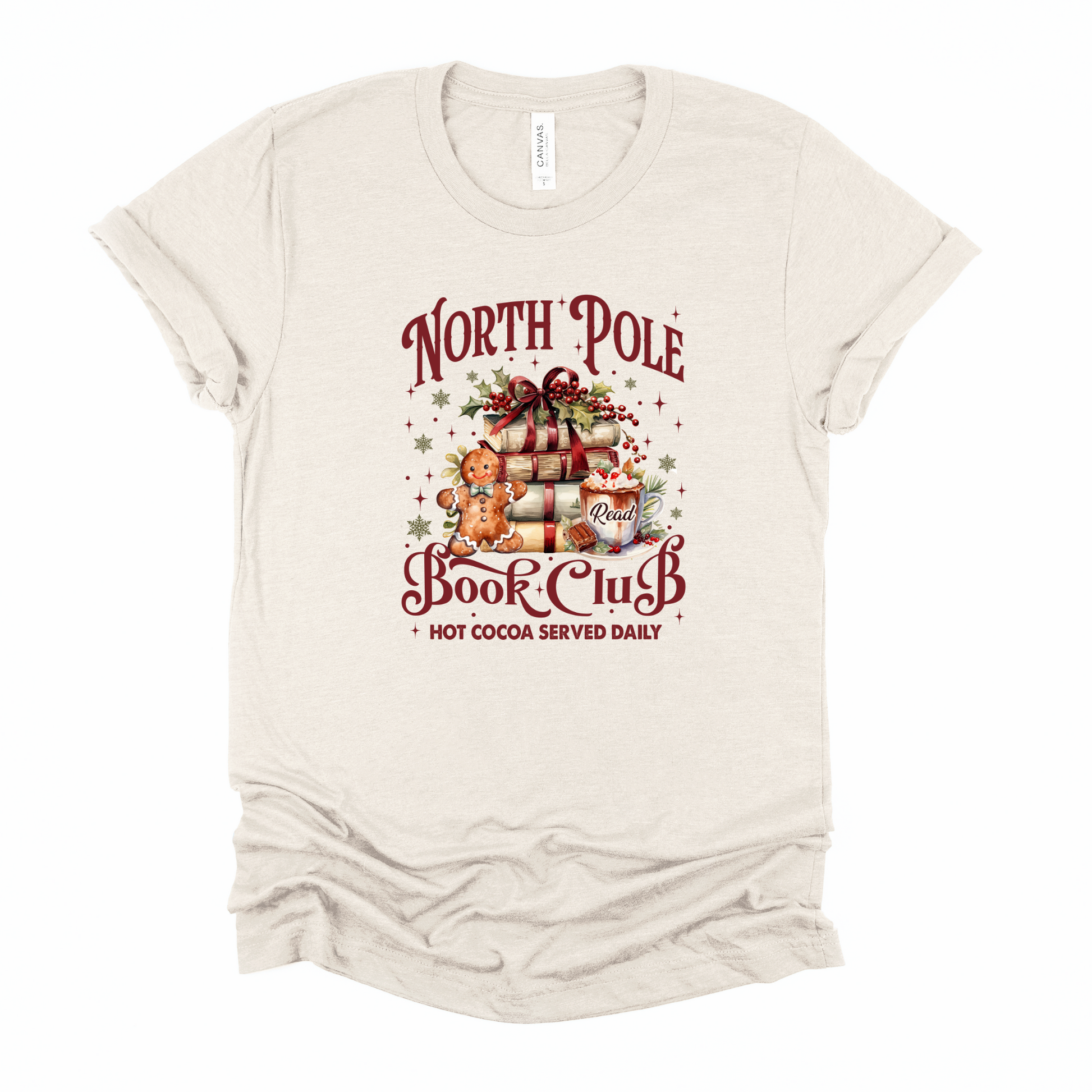 Wholesale North Pole Book Club - Heather Dust Tee