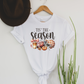Wholesale Fall Season Graphic Tee - White Tee