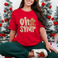 Wholesale Oh Snap Gingerbread Graphic Tee - Red Tee