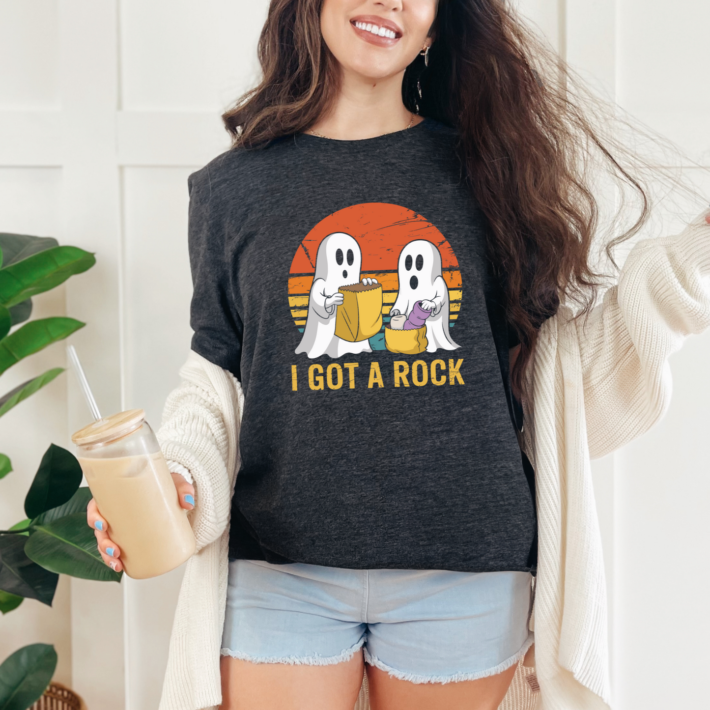 Wholesale I Got a Rock Graphic Tee - Dark Heather Grey Tee