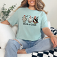 Wholesale Chick or Treat Graphic Tee - Dusty Blue Tee