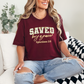 Wholesale Saved By Grace Graphic Tee - Maroon Tee