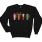 Wholesale Christmas Cups Graphic Tee - Black Sweatshirt