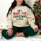 Wholesale All I want for Christmas is sleep Graphic Tee - Sand Sweatshirt