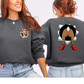 Wholesale Reindeer Front/Back Sweatshirt - Dark Heather Sweatshirt