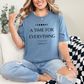 Wholesale A Time for Everything Graphic Tee - Steel Blue Tee