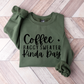 Wholesale Coffee & Baggy Sweater - Military Green Sweatshirt