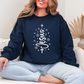 Wholesale Jesus Christmas Tree Sweatshirt - Navy Sweatshirt
