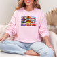 Wholesale Happy Hallothanksmas Gnomes Sweatshirt - Light Pink Sweatshirt