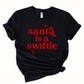 Wholesale Santa is a Swiftie Graphic Tee - Black Sweatshirt
