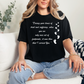 Wholesale Footprints in the Sand Graphic Tee - Black Tee