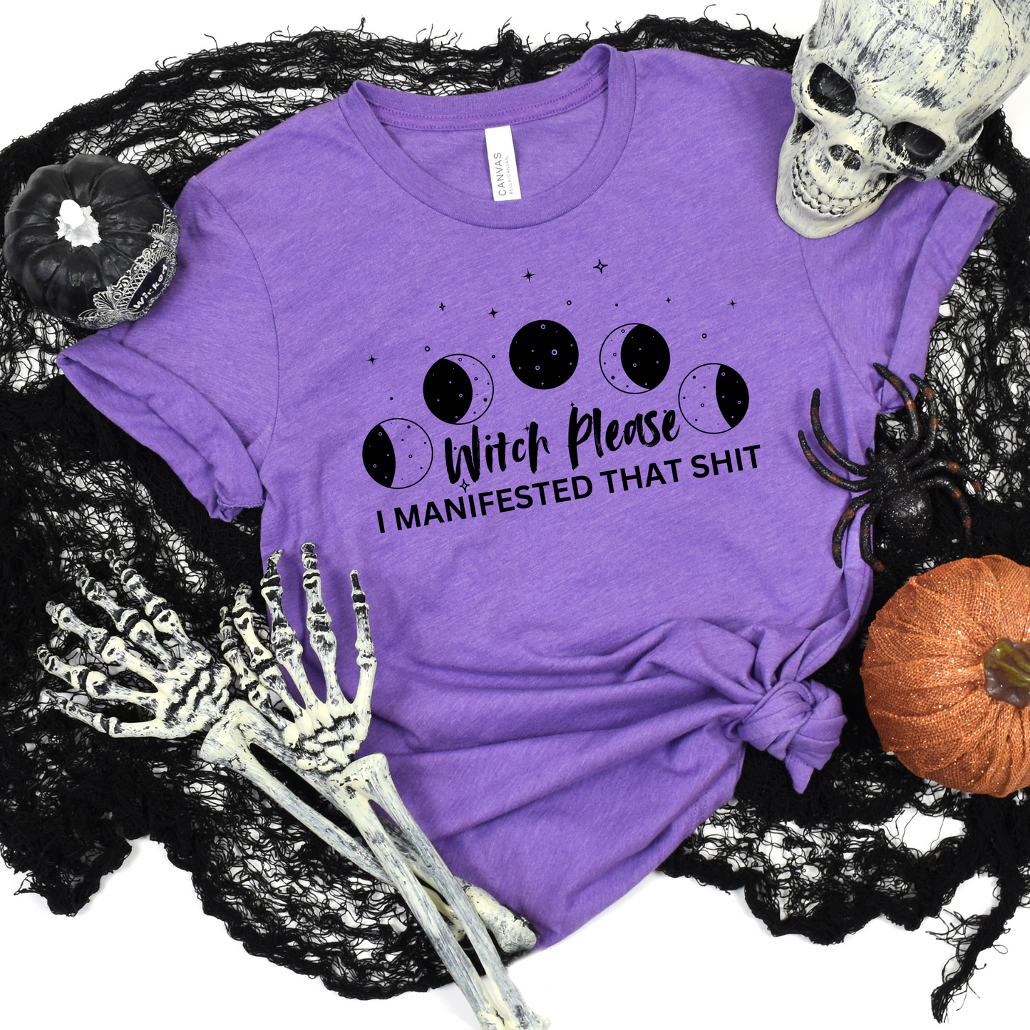 Wholesale I manifested that Graphic Tee - Heather Team Purple Tee