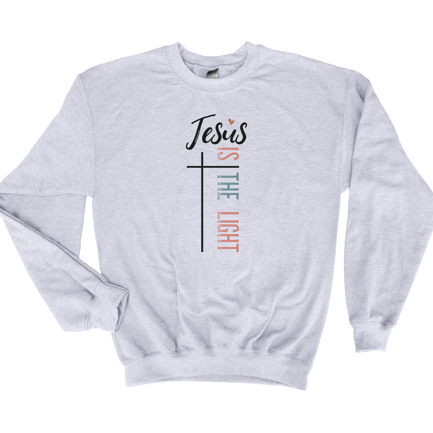 Wholesale Jesus is the light - Ash Grey Tee