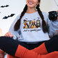 Wholesale Dog Spooky Paw Graphic Tee or Sweatshirt - Grey Sweatshirt