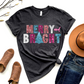 Wholesale Merry and Bright Bling Graphic Tee - Heather Charcoal Sweatshirt