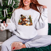 Highland Cow & Snowman Sweatshirt