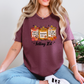 Wholesale Getting Lit Candles Graphic Tee or Sweatshirt - Heather Maroon Tee
