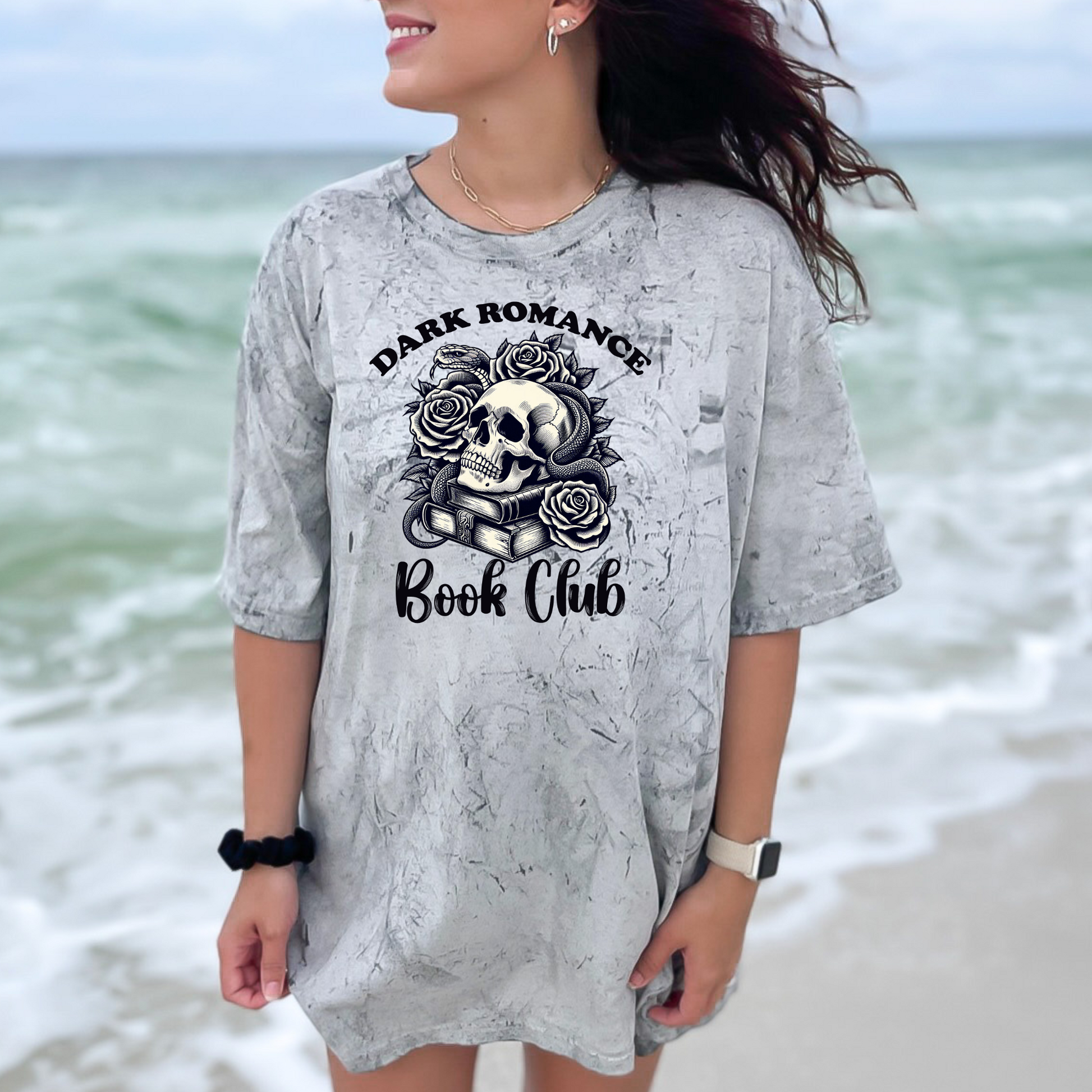 Wholesale Dark Romance Book Club Graphic Tee - CC Colorblast Storm Tee