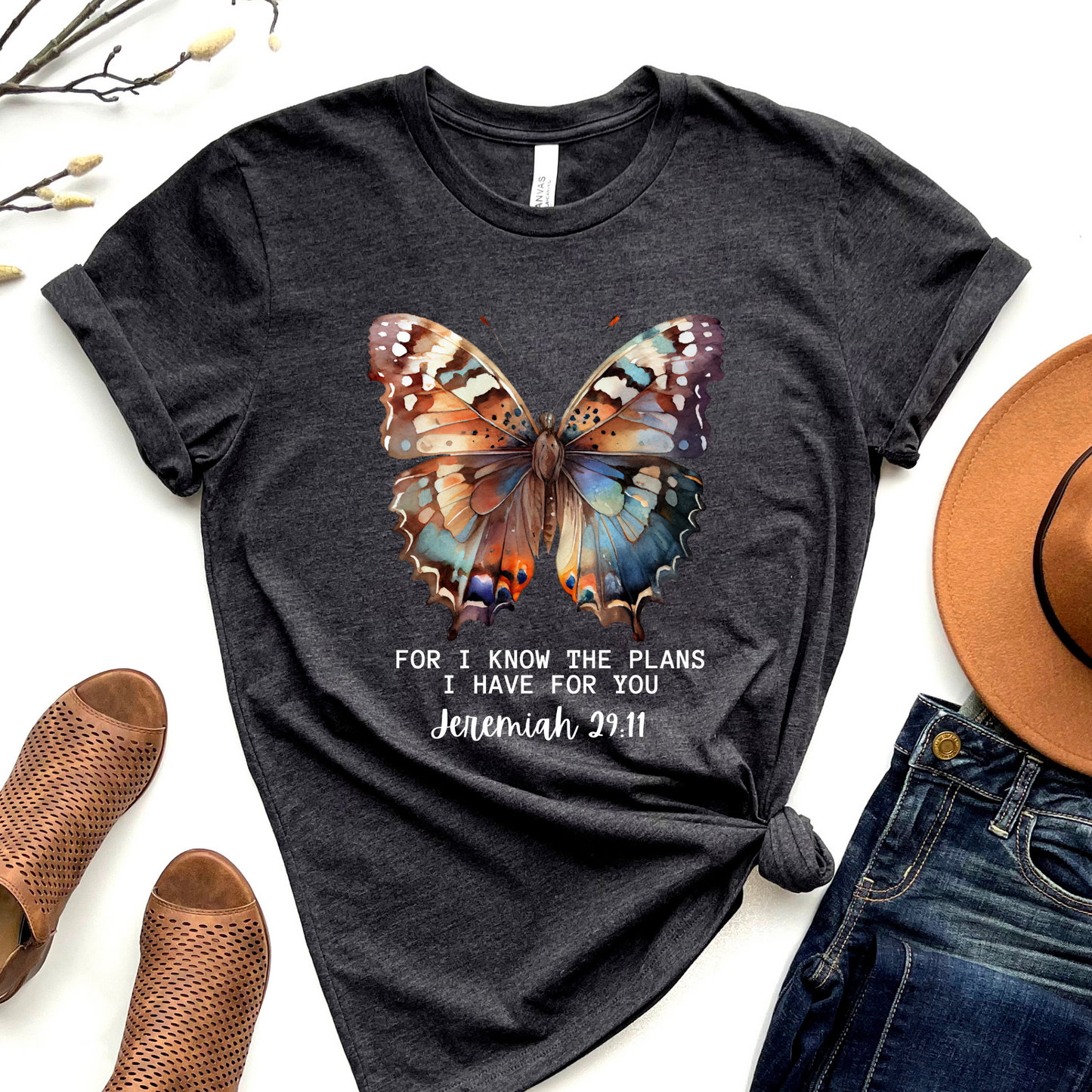 Wholesale The plans I have for you Graphic Tee - Navy Tee