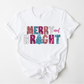 Wholesale Merry and Bright Bling Graphic Tee - White Tee