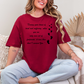 Wholesale Footprints in the Sand Graphic Tee - Cardinal Red Tee