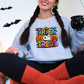 Wholesale Trick or Treat Graphic Tee or Sweatshirt - Grey Sweatshirt