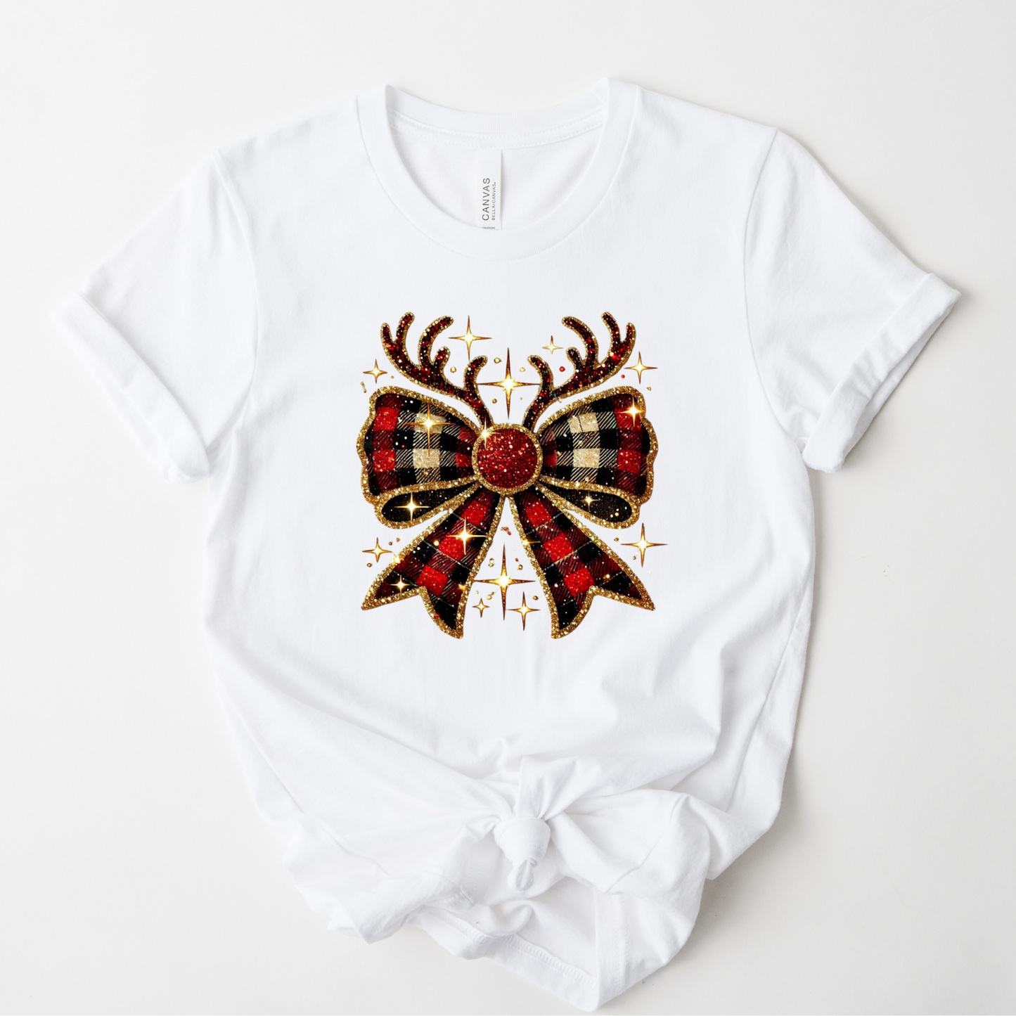 Wholesale Rudolph Coquette Bling - White Tee