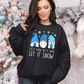 Wholesale Let it snow Gnomes Graphic Tee - Black Sweatshirt