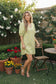 Lime Blossom Jacquard Mini Dress