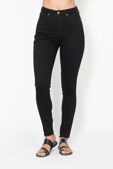  Nicole Tummy Control Skinny Jeans in Black