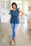 Before Now Ruffled Babydoll Top