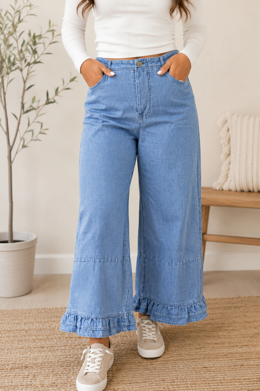 The Magnolia Ruffle Jeans