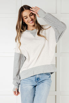 Bring it Together Color Block Pullover