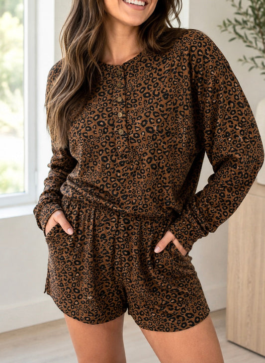 The Savannah Leopard Lounge Set