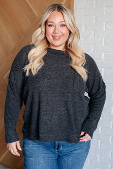  Casual Tuesday Ribbed Knit Sweater in Black