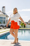 A Little Lazy High Rise Linen Shorts