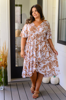  Conversation Starter Floral Faux Wrap Dress