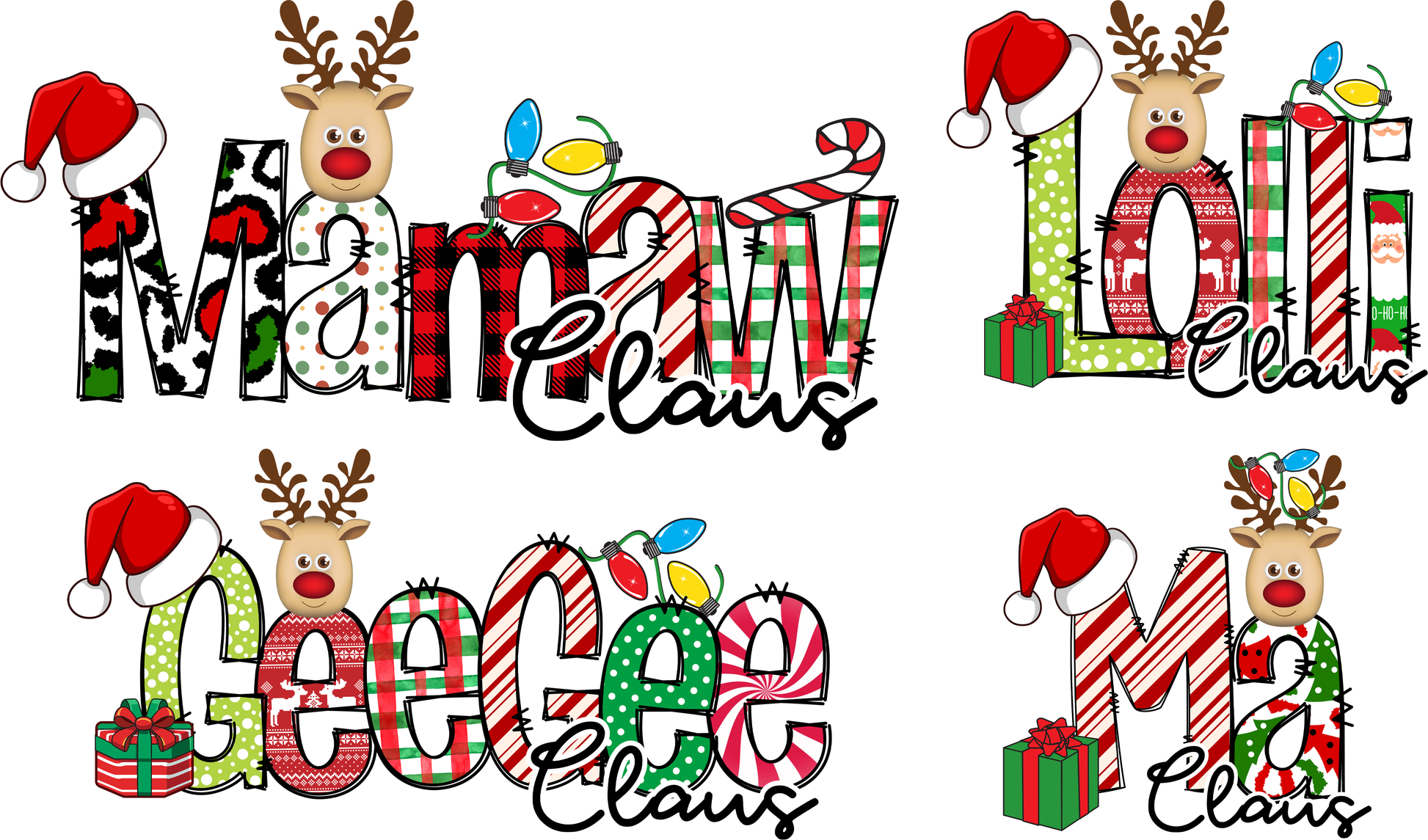Wholesale Custom Claus Designs - White Long Sleeve Tee