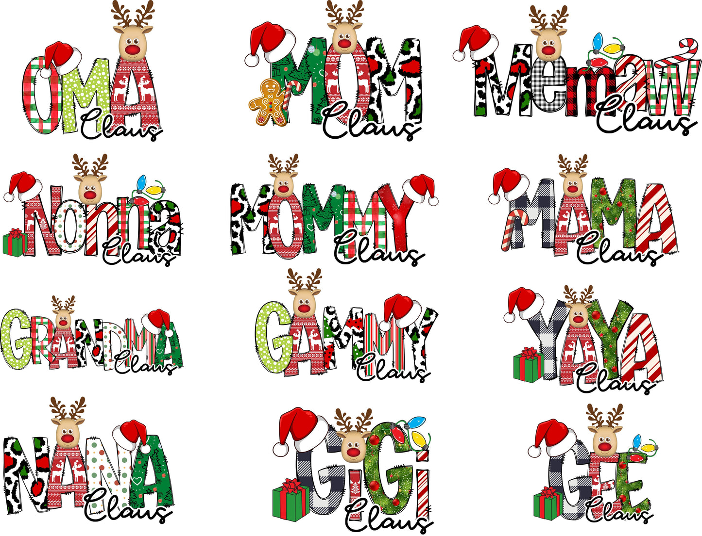 Wholesale Custom Claus Designs - White Long Sleeve Tee