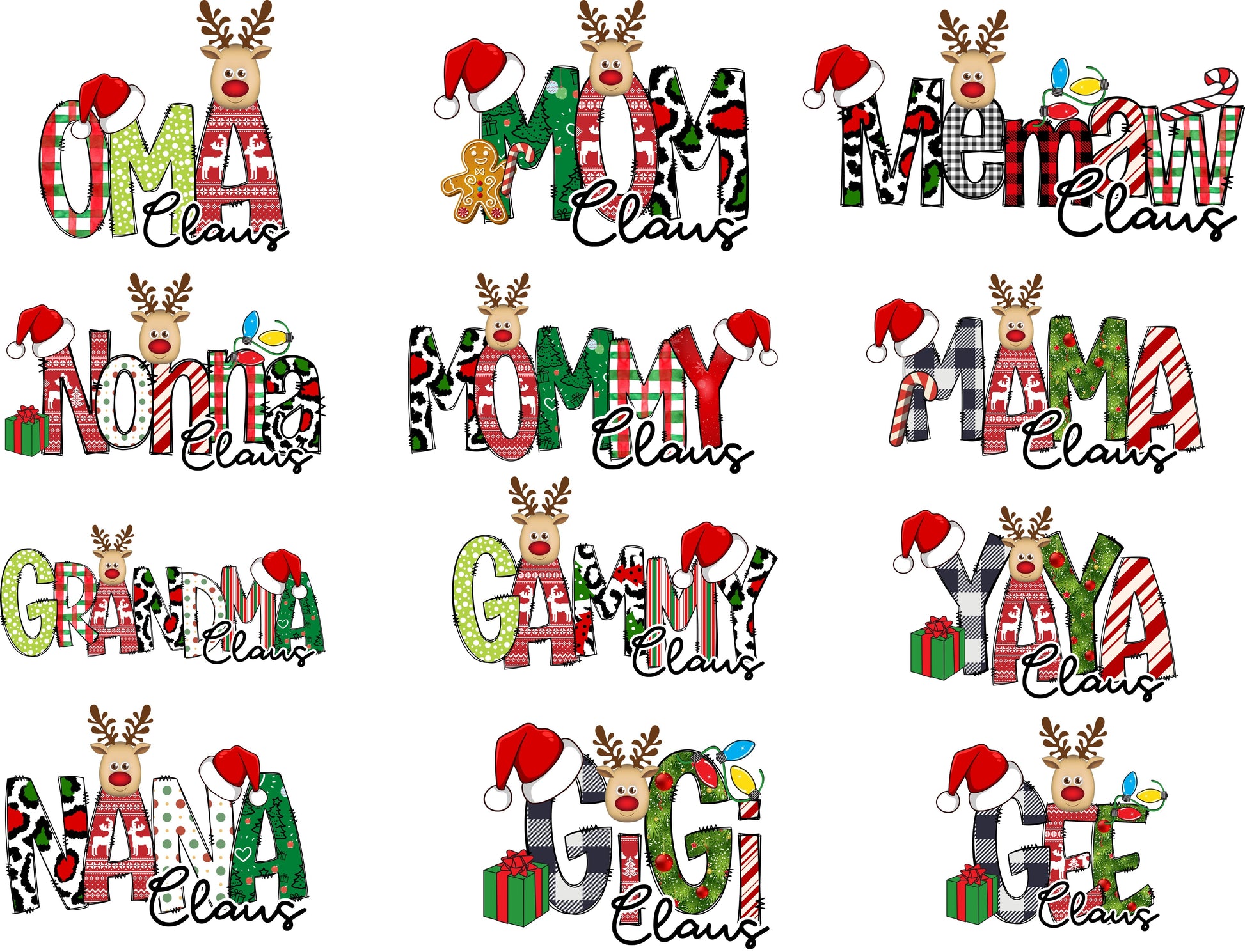 Wholesale Custom Claus Designs - White Long Sleeve Tee