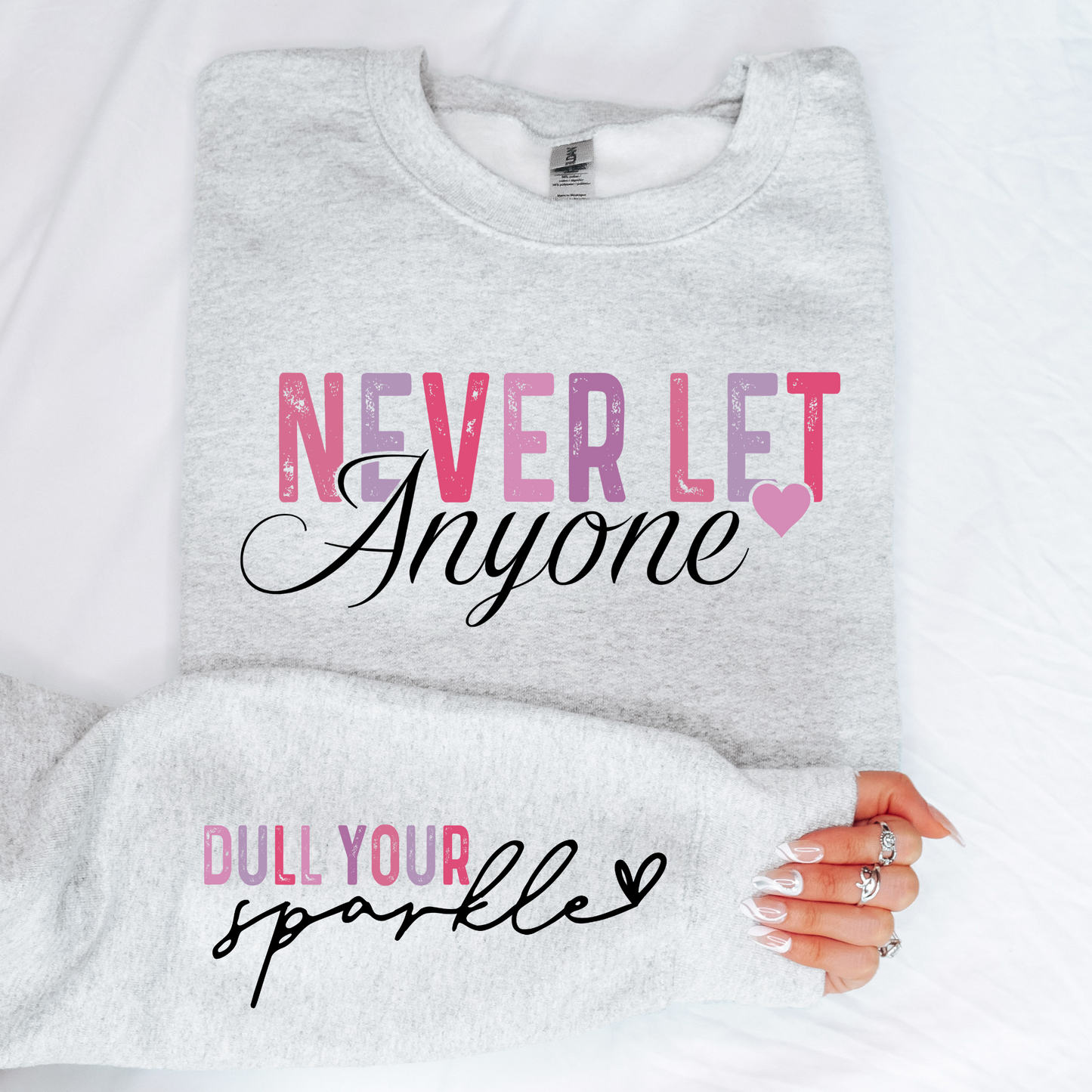 Wholesale Dull your sparkle - Ash Grey Sweatshirt
