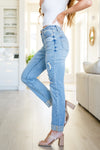 Elodie Mid Rise Distressed Boyfriend Jeans