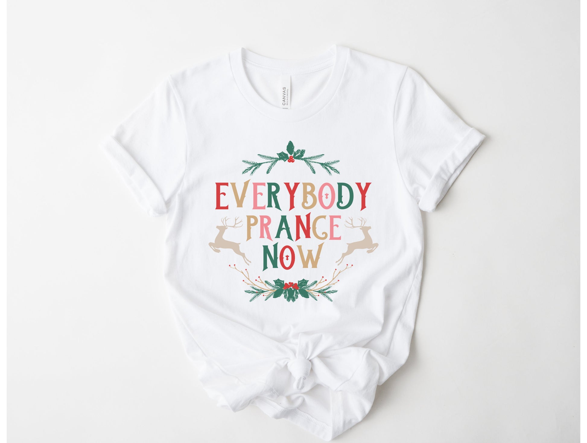 Wholesale Everybody Prance Now Graphic Tee - White Sweatshirt
