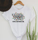 Wholesale Everything is Fine Christmas Graphic Tee - Heathered Grey