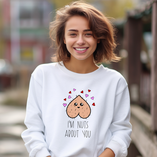 Wholesale Nuts about you Graphic Tee - Pink Tee