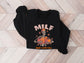 Wholesale Fall MILF Graphic Tee - Black Sweatshirt