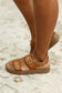 Funplay Cognac Platform Sandal