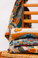 Luxury Beach Towel in Block Floral
